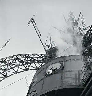 Fire Burning on Eiffel Tower