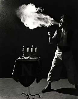 Candle Prints: Fire Eater Breathing Flames