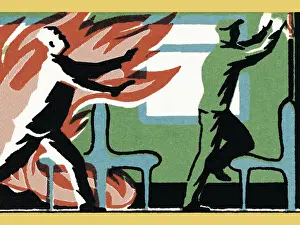 Distraught Prints: Fire Emergency