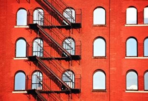 Steps And Staircases Gallery: Fire Escape Of Red Building