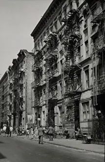 Huty37134 Prints: Fire Escapes On Tenement Buildings