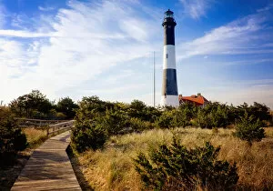 Images Dated 17th June 2016: Fire Island Lighthouse from the Bay