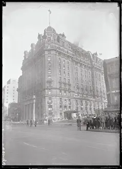 Lodgings Prints: Fire in New Willard Hotel