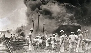 Fire in Oil Plant in Mexico