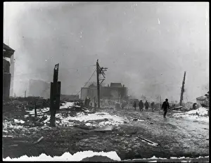 Great Prints: Fire Ruins; Buildings Turned Into Rubble