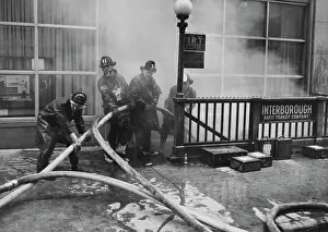 Huty30660 Prints: Fire Under Times Square