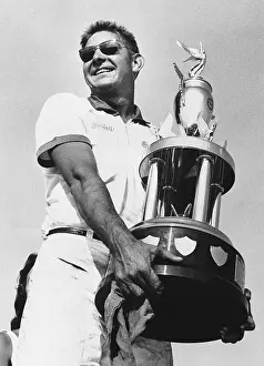 Darlington Prints: Fireball Roberts Holding Trophy