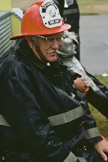 Huty32648 Prints: Firefighter At Indianapolis 500, 1978