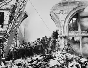 Huty30660 Prints: Firefighters Trapped in Building