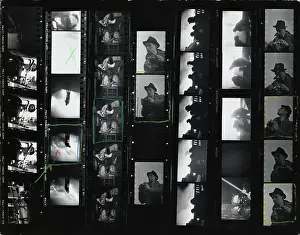 Firefighting During The Blitz (Contact Sheet Annotation Marks Color Version)