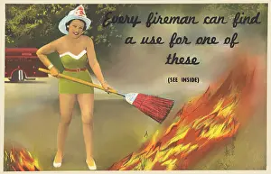 Flames Prints: Every fireman can find a use for one of these