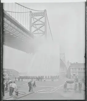 Firemen Demonstrating High Pressure Lines