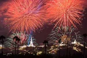 Images Dated 22nd January 2015: Firework khao wang festival