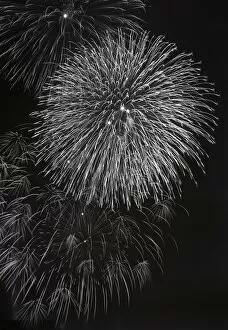 Images Dated 27th June 2008: Fireworks exploding in sky at night