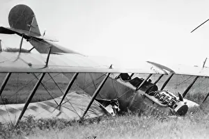 First Airplane Belonging to Charles Lindbergh After Crash