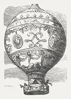 First ballon flight, Jean-FranAzois PilAtre de Rozier (1783), published 1877