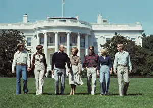 First Family On White House lawn