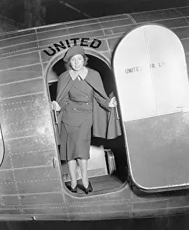 Lieutenant Prints: First Female Airline Stewardess