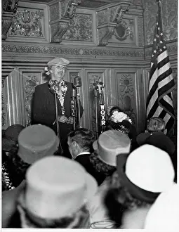 Reserves Prints: First Lady Eleanor Roosevelt Speaks to Women in Uniform