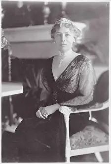 First Lady Helen Taft Posing in Fashionable Attire