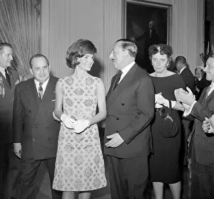 Reception Prints: First Lady Jacqueline Kennedy with Ambassador Fernando Berckemeyer