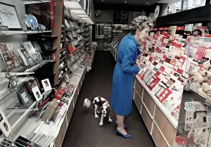 First Lady Nancy Reagan Shopping for Greeting Card
