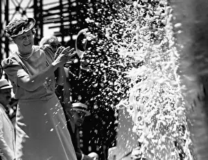 Champagne Prints: First Lady at Ship Launching