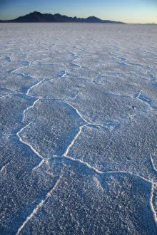 Break Of Dawn Gallery: First light on the salt crust of Bonneville Salt Flats near the Utah - Nevada border, USA