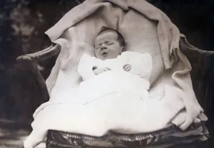 1920s Style Prints: First Photo Of Baby Charles Lindbergh