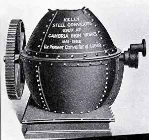 Religious Conversion Prints: First Pneumatic Steel Converter; Illust