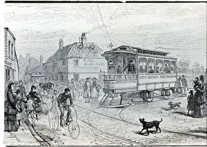 Trolley Prints: First Street Tramway System; Illustratio
