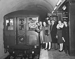 Subway Car Prints: First Subway Trip For Paying Passengers