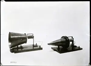 Broadcast Tower Prints: First Telephone Receiver and Transmitter