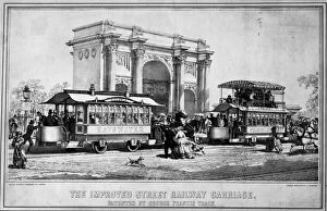 Horse-drawn Trams (Horsecars) Collection: First Tram