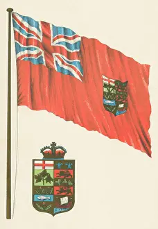 First Version of the Canadian Flag and Arms of Canada - 19th Century