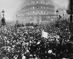 First World War - French Celebrate Armistice