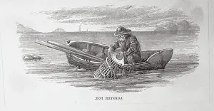 Fisherman Pulling in a Lobster Trap