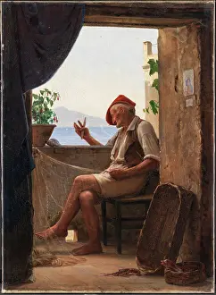 Art Gallery Prints: A Fisherman From Sorrento