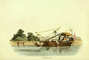 Chinese Prints: Fishing Boat