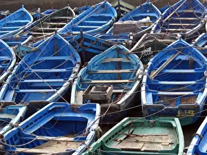 Essaouira Prints: Fishing boats, Essaouira, Morocco