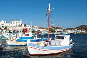 Images Dated 22nd July 2017: Fishing boats on the island of Lipsi, Greece