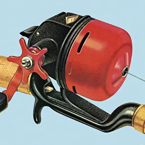 Illu Prints: Fishing Pole Reel