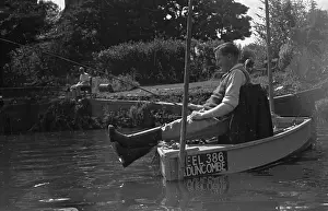 Row Boat Prints: Fishing At Richmond