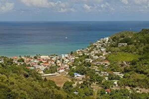 Images Dated 28th January 2011: Fishing village on the coast, Canaries, Saint Lucia