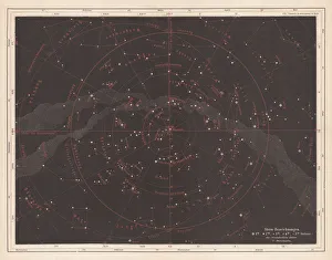 Images Dated 20th May 2015: Fixed stars of the northern sky, published in 1875