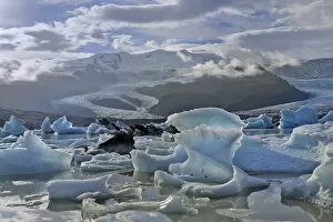 Images Dated 6th September 2011: Fjallsarlon glacier lake, Southern Region, Iceland