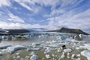 Ice Block Prints: Fjallsarlon glacier lake, Southern Region, Iceland