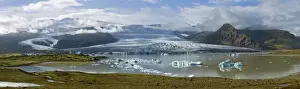 Ice Block Prints: Fjallsarlon glacier lake, Southern Region, Iceland