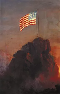 Images Dated 10th July 2014: Our Flag 1864, by Frederic Edwin Church