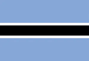 Flag of Botswana Illustration